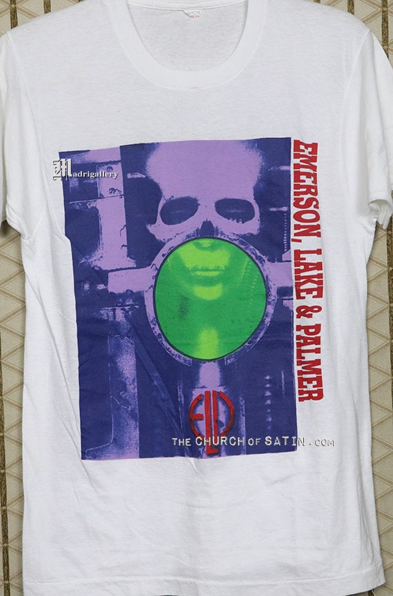 EMERSON,LAKE & PALMER TOUR 1992 Tシャツ XL EMERSON LAKE PALMER 1992 WORLD TOUR T Shirt Full Size S-5XL