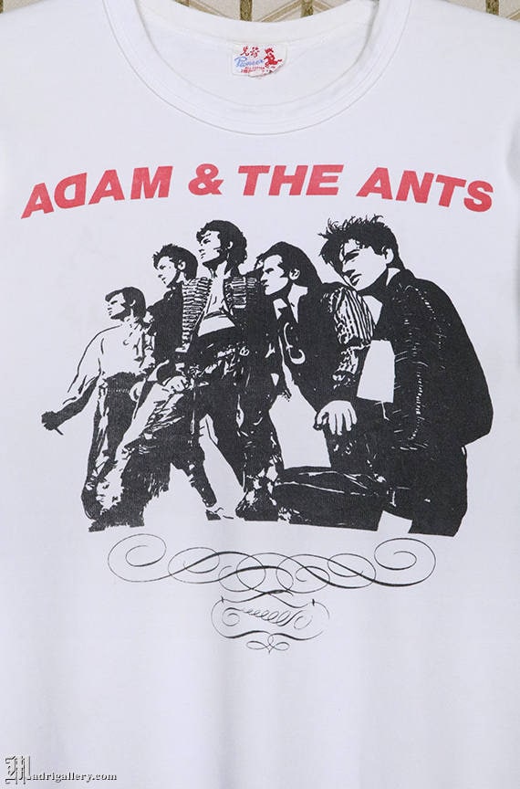 Adam Ant Vintage T-shirt, White Tee, Punk Rock, Adam and the Adam Ant Vintage T-shirt, White Tee, Punk Rock, Adam and the