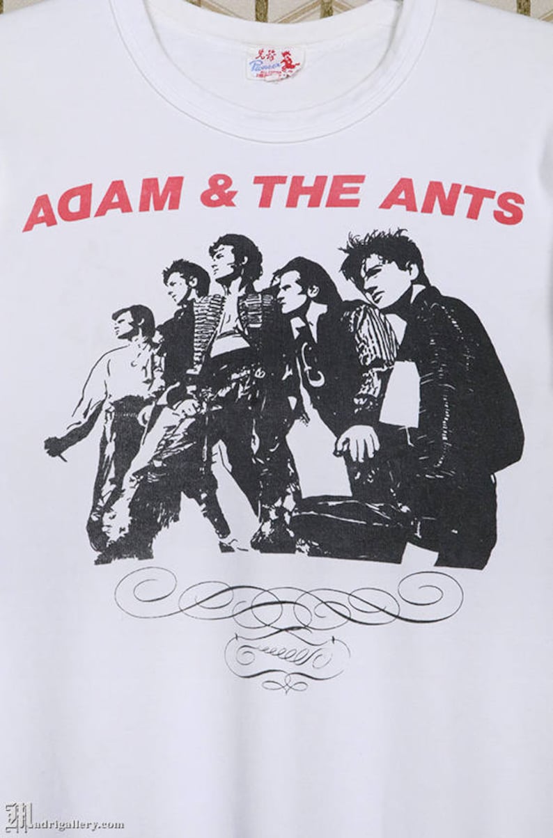 Adam Ant Vintage T-shirt, White Tee, Punk Rock, Adam and the Ants ...