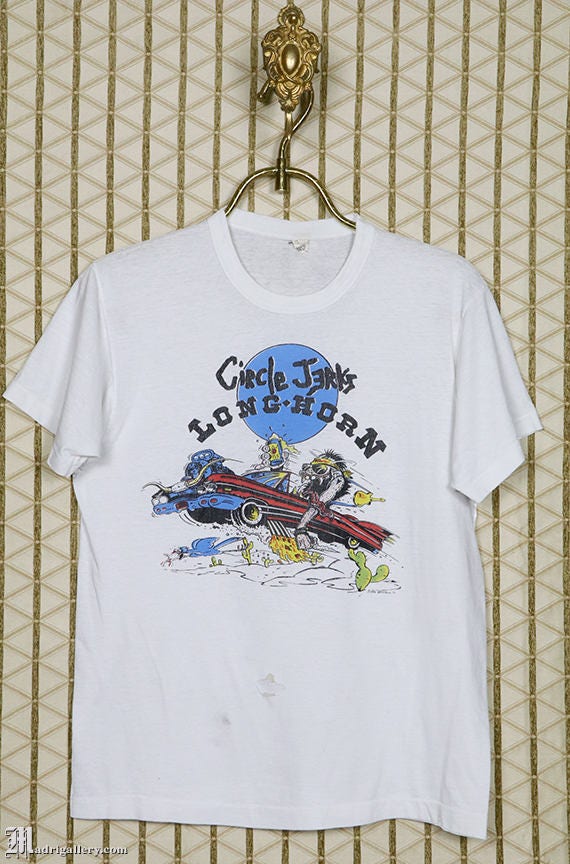 Circle Jerks T-shirt Vintage Rare White Hardcore Punk, Dead