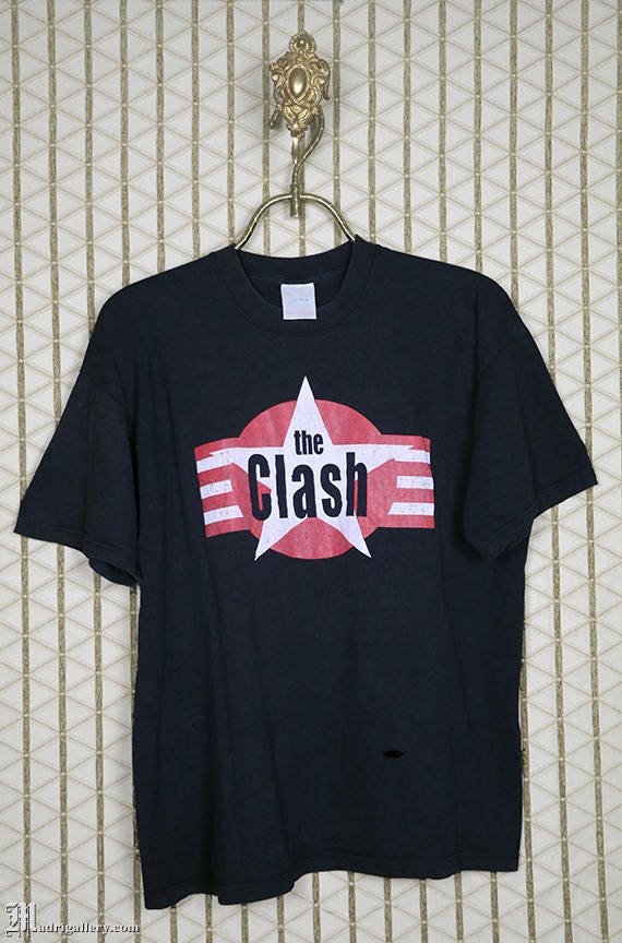ザ・クラッシュのシャツ、ヴィンテージのレアなTシャツ、1980年代の