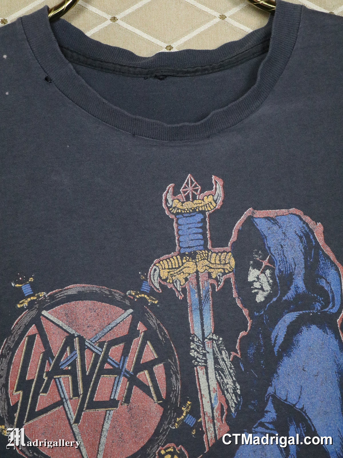 【中古】 Blood Stained Lovers TheFolkOrchestra Slayer Shirt, Vintage Rare Tee Shirt, Thrash Metal Metallica