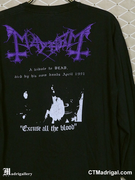 Mayhem Shirt Long Sleeve Black Metal T 