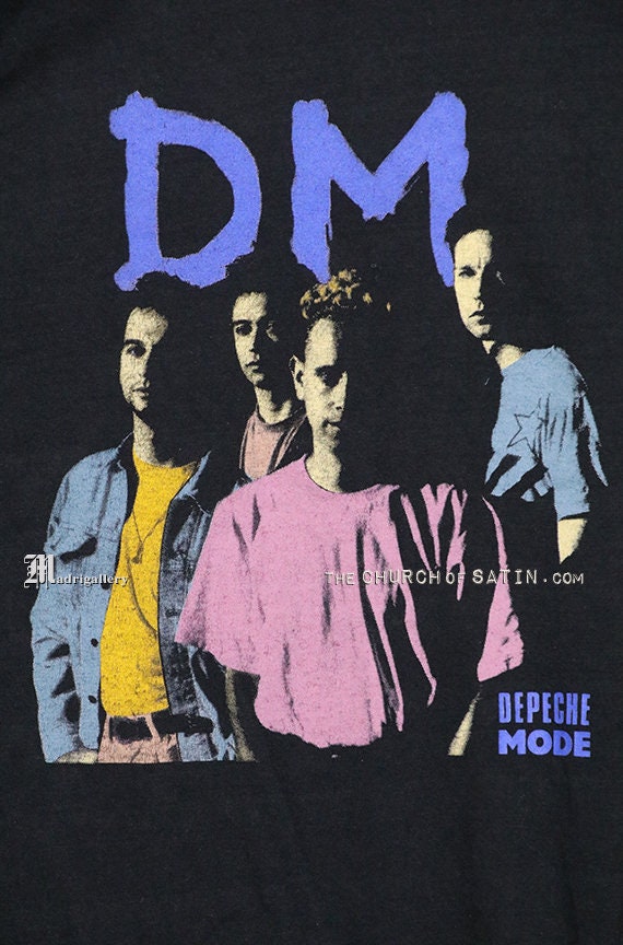 Depeche Mode T-shirt, Vintage Rare Black Tee Shirt, 1980s