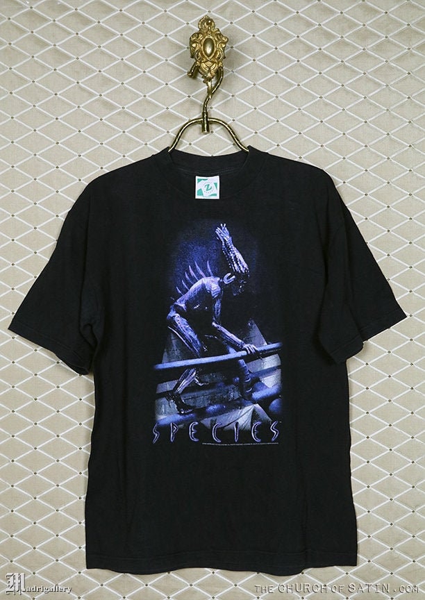 スピーシーズホラー映画Tシャツ、SF映画Tシャツ、H・R・ギーガー