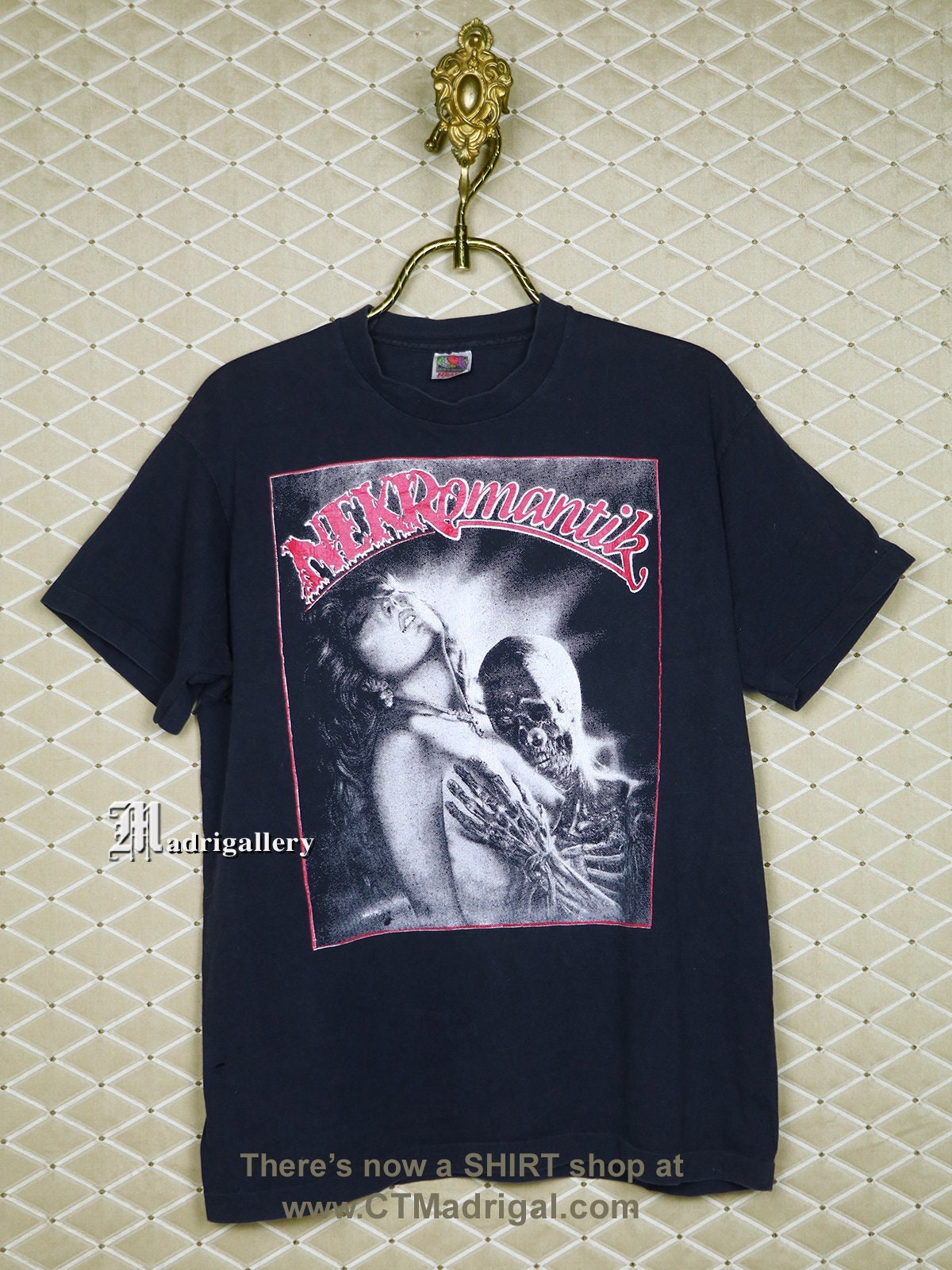 Nekromantik Horror Movie T-shirt, Vintage Tee Shirt Gothic Punk