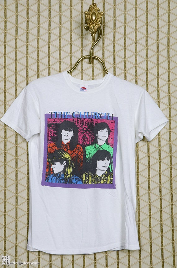 The Church t-shirt, 1985 tour tee shirt, Cure Echo