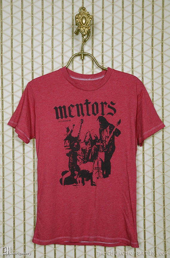 The Mentors t-shirt, vintage rare red tee shirt, s