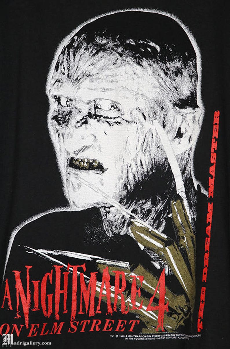 A Nightmare On Elm Street 4 shirt, horror movie t-shirt vintage rare tee Freddy Krueger Hellraiser Exorcist Halloween Dream Master image 2