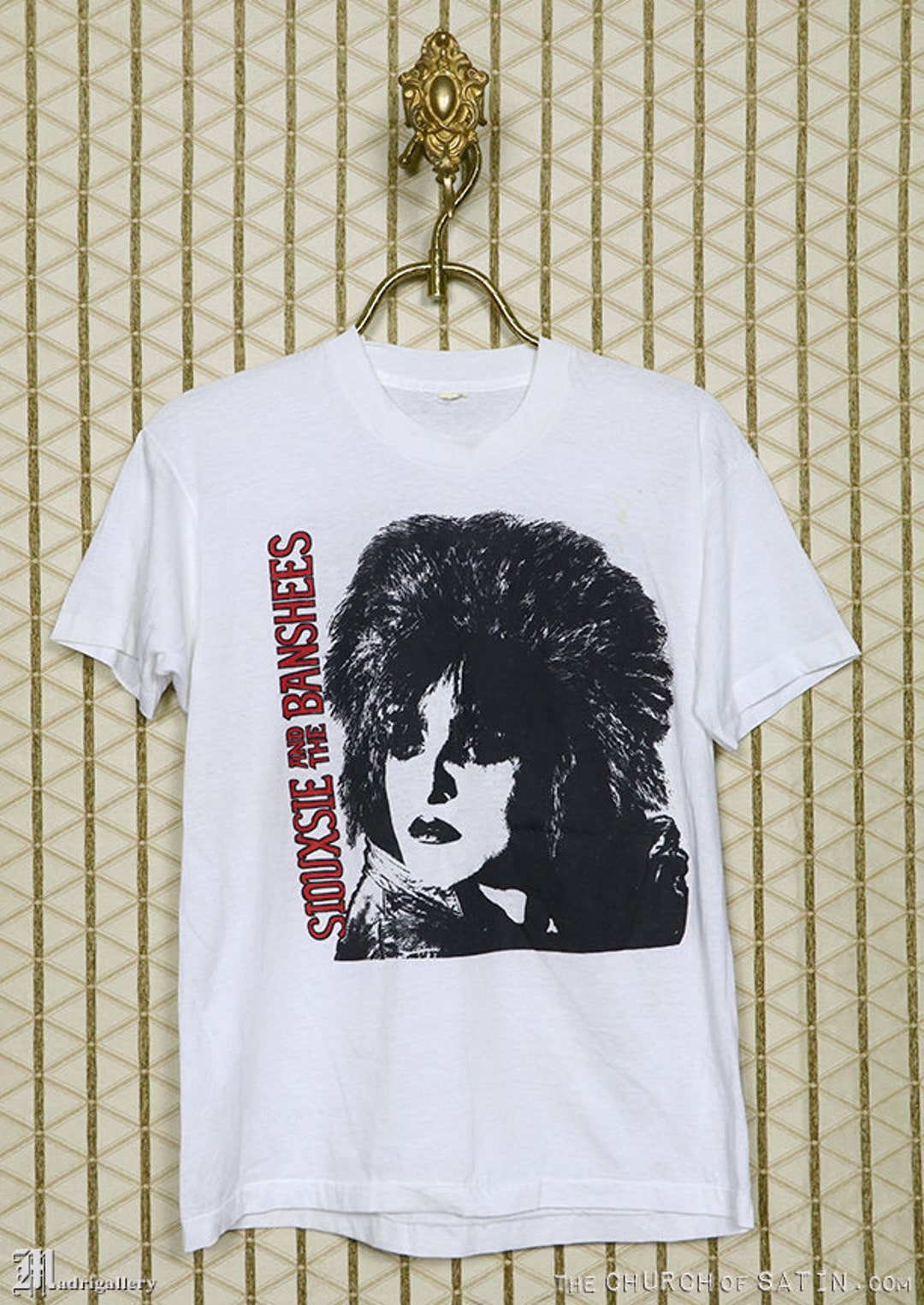 Siouxsie & the Banshees Shirt, Vintage Rare Sioux White Tee Goth