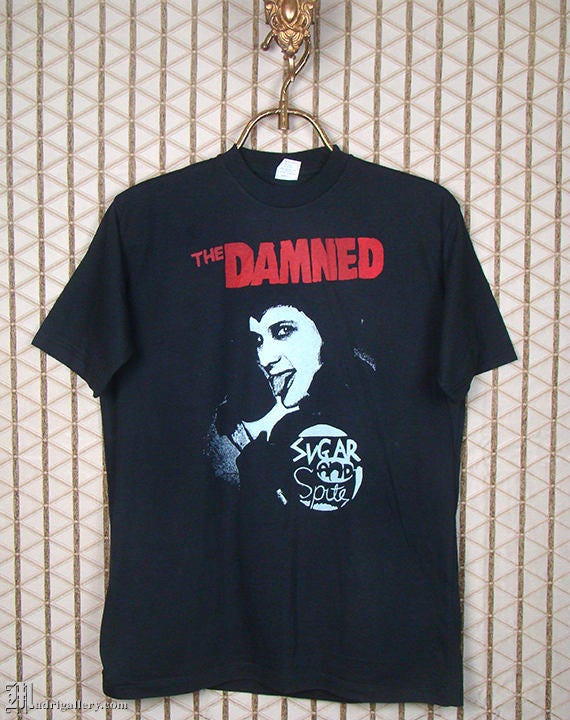 The Damned shirt, vintage rare goth T-shirt, Siouxsie Banshees