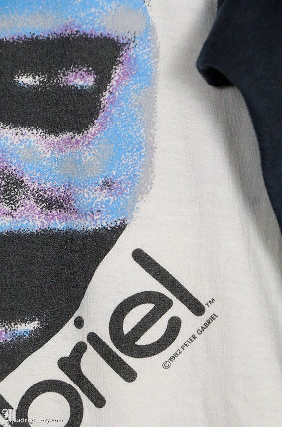 Peter Gabriel t-shirt, Genesis vintage rare Polic… - image 4