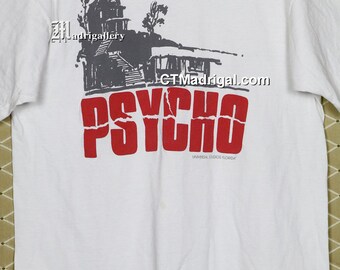 サイコ PSYCHO 80s vintage 映画T 超希少Lサイズ鬼フェード