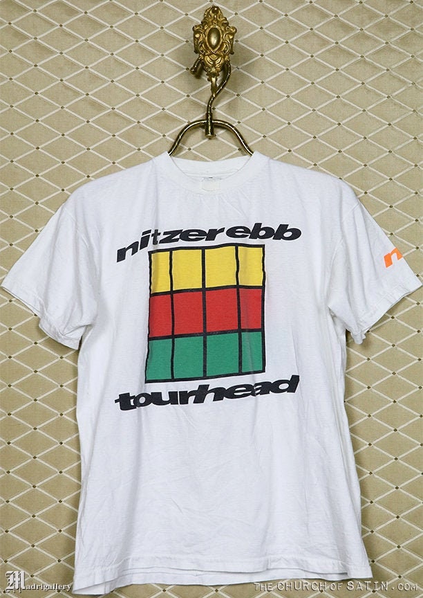 Nitzer Ebb Shirt, Vintage Rare White Tour T-shirt, Depeche