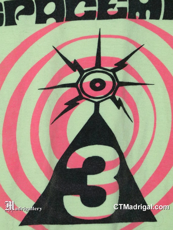 Spacemen 3 t-shirt, vintage rare faded yellow tee… - image 3