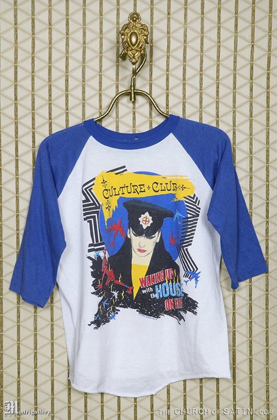 Culture Club vintage rare T-shirt, Boy George ring