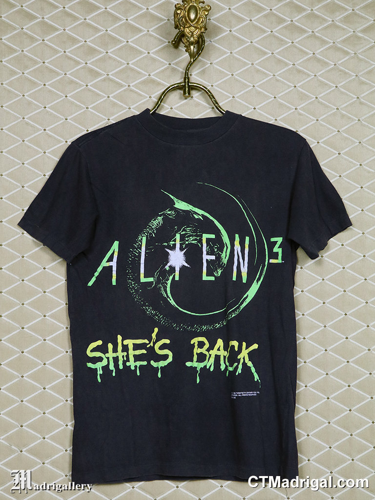 エイリアン3のTシャツ、1992年のTシャツ、SFホラー映画の エイリアン3のTシャツ、1992年のTシャツ、SFホラー映画の