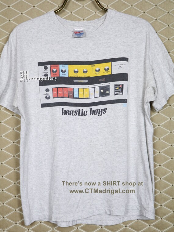 Beastie Boys T-shirt Vintage Rare Black Tee Shirt Run D.M.C.