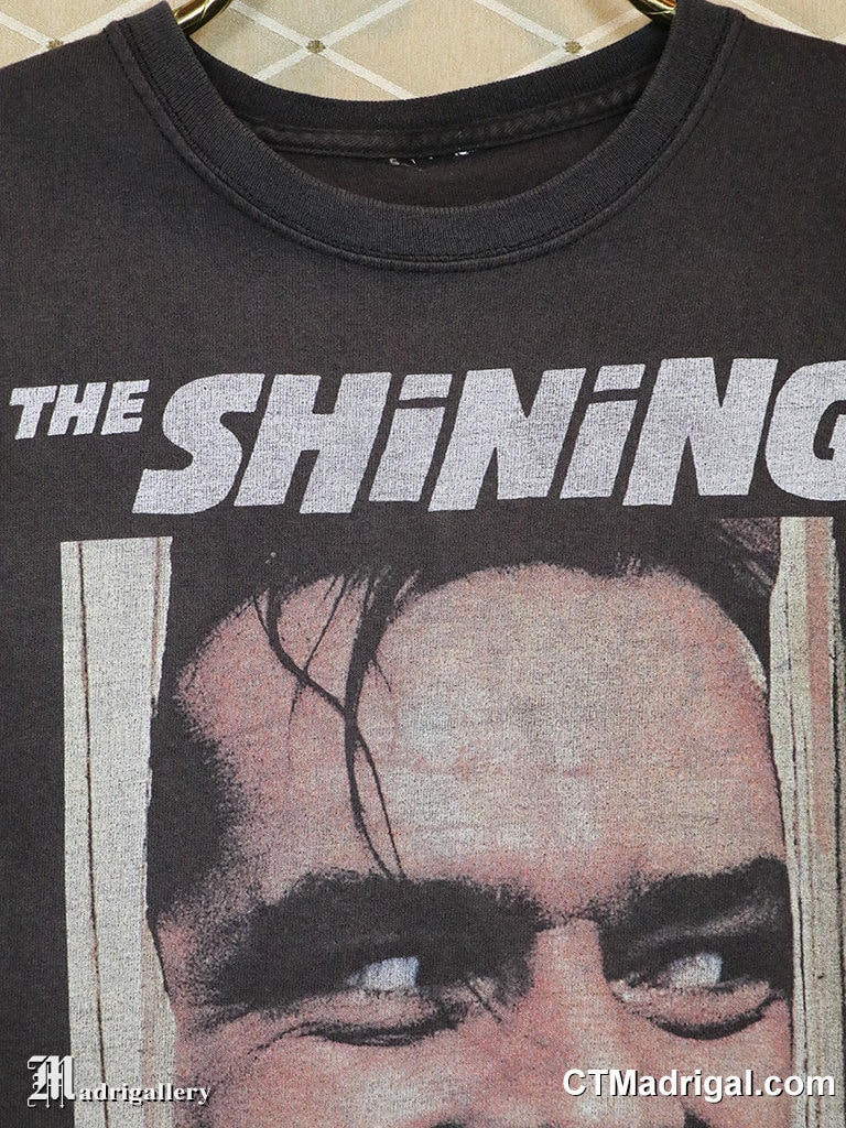 シャイニングのホラー映画Tシャツ、ヴィンテージのレアな色あせ シャイニングのホラー映画Tシャツ、ヴィンテージのレアな色あせ