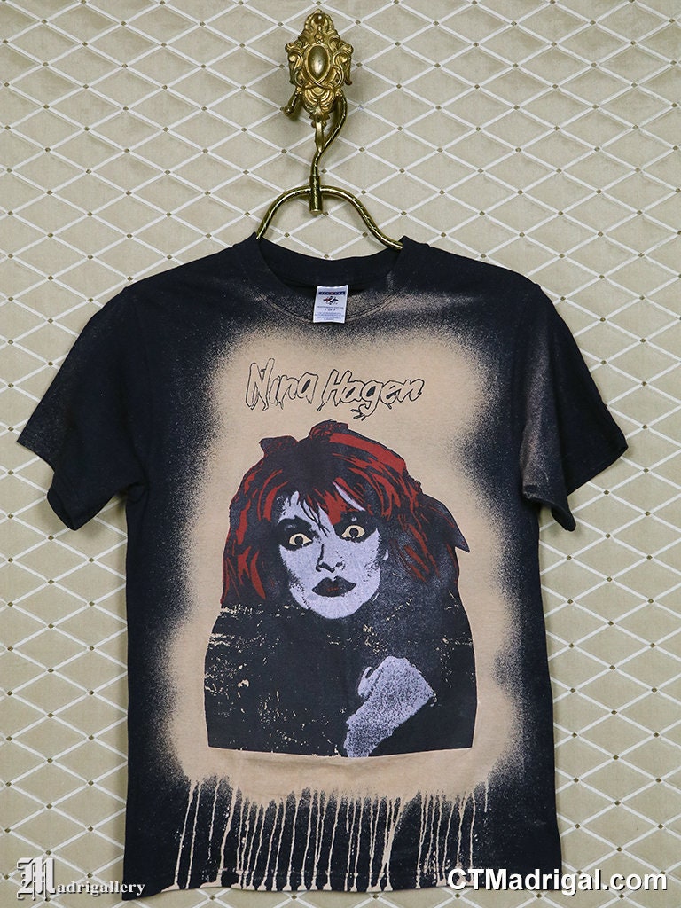 Nina Hagen Shirt vintage seltenes gebleichtes TShirt Punk Etsy