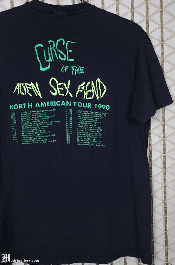 Alien S E X Fiend T-shirt Vintage Tour Tee Shirt, Bauhaus