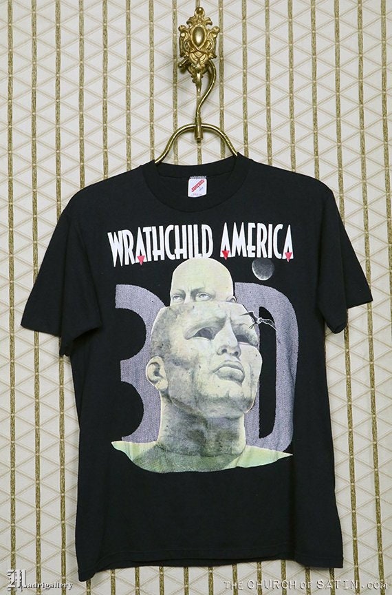 Wrathchild America t-shirt, vintage rare 1991 tour