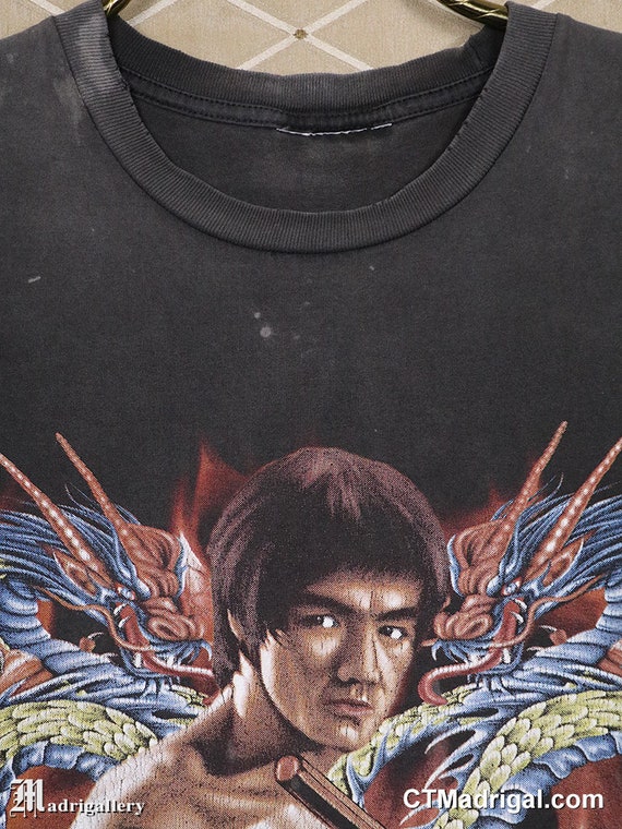 Bruce Lee shirt, vintage rare T-shirt, The Crow m… - image 4