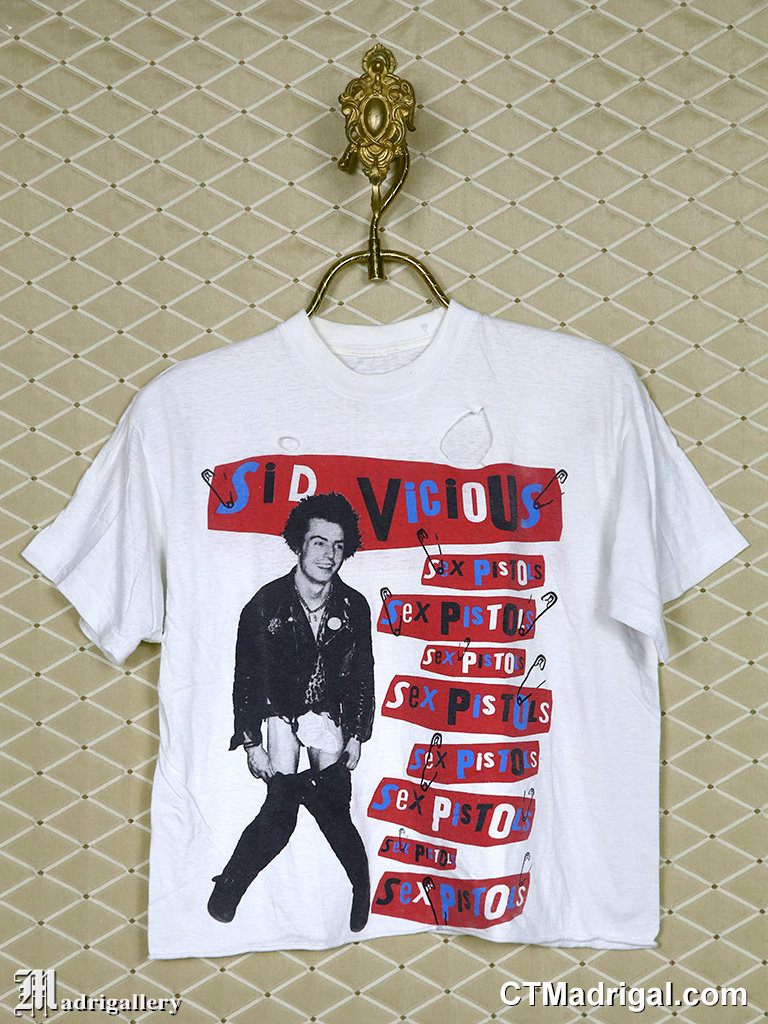 Sex Pistols t-shirt, Sid Vicious vintage rare punk tee shirt 