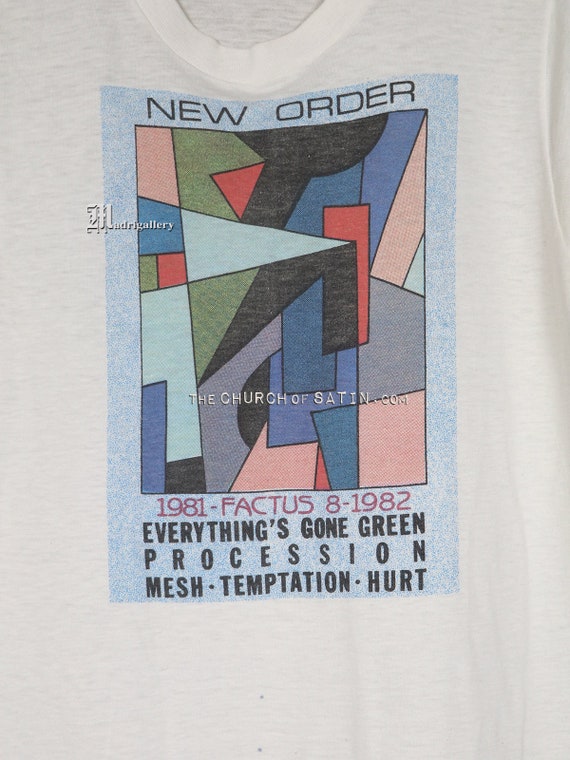 New Order tour t-shirt Joy Division vintage rare … - image 3