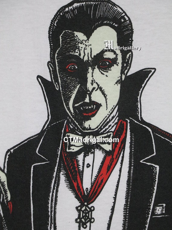 Dracula shirt horror movie t-shirt, vintage rare … - image 4