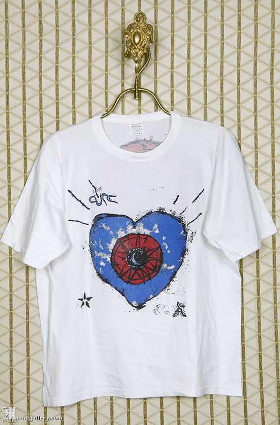 The Cure 1992 Wish Tour shirt, vintage rare T-shirt, white tee ...