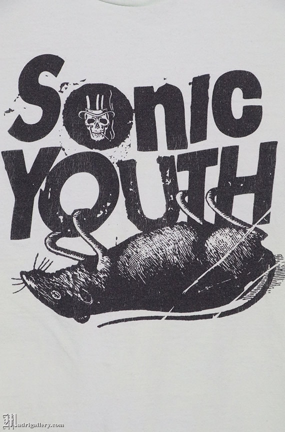 Sonic Youth shirt, vintage rare T-shirt green tee… - image 2