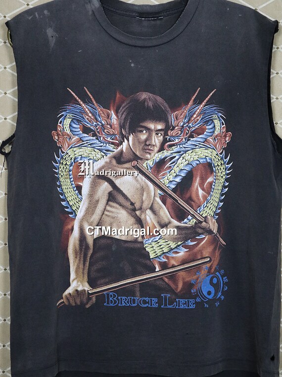 Bruce Lee shirt, vintage rare T-shirt, The Crow m… - image 2