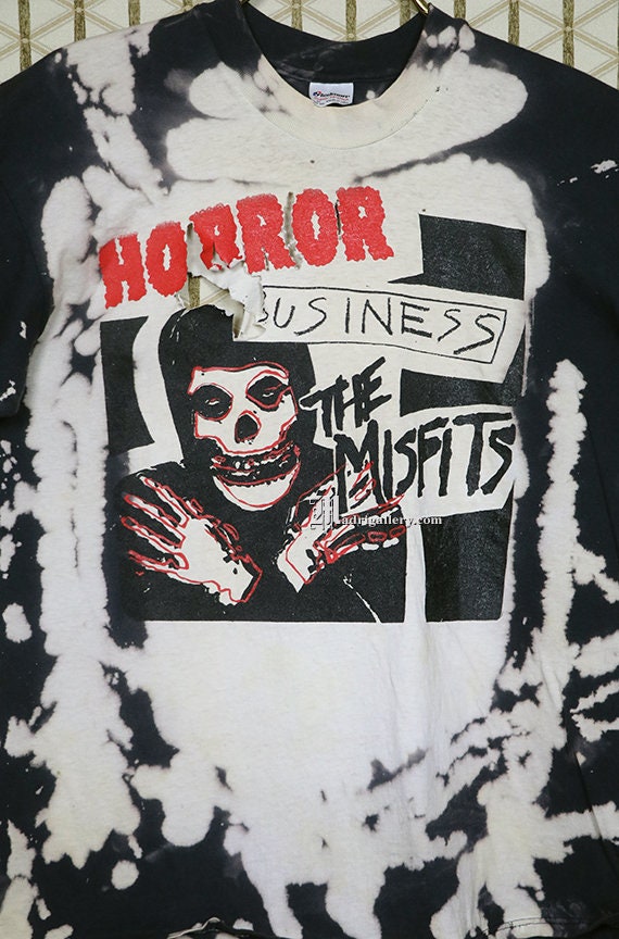 Misfits T-shirt, Mosquitohead, Vintage Rare Tie-dye Bleached Acid