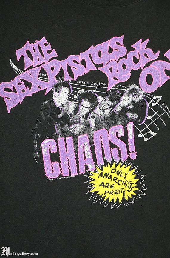 Sex Pistols t-shirt, vintage rare punk tee shirt,… - image 2