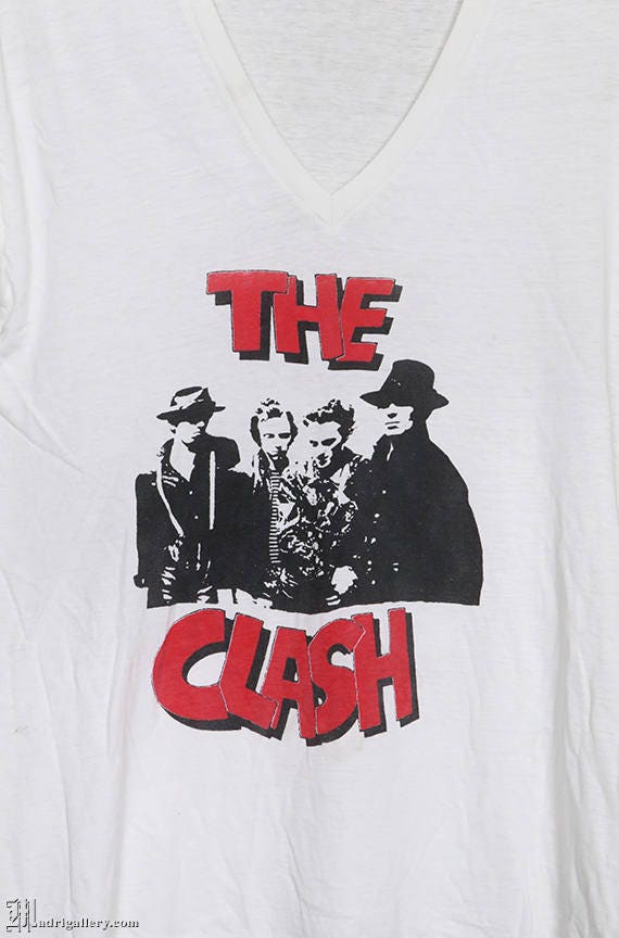 The Clash Vintage Rare T-shirt White Tee Shirt British Punk - Etsy