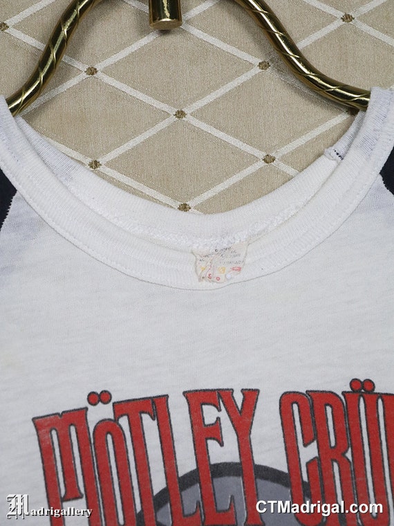 Motley Crue shirt vintage rare tour t-shirt 1980s… - image 6