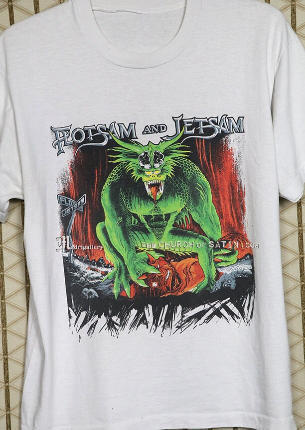 Flotsam and Jetsam Shirt Vintage Rare Tshirt Tee Overkill Etsy