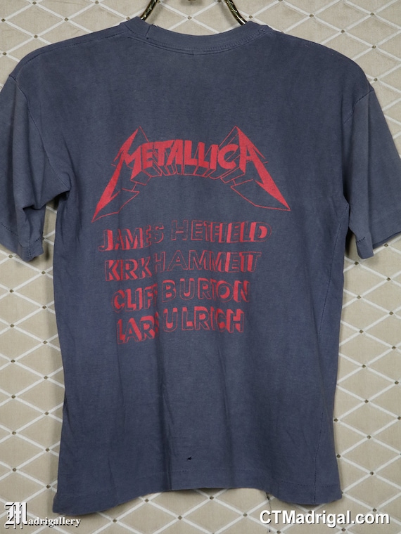 Metallica T-shirt Vintage Rare Faded Tee Shirt Iron Maiden - Hong Kong