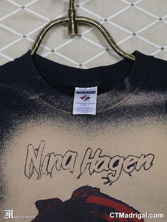 ニーナ・ハーゲンのシャツ、ヴィンテージのレアなブリーチTシャツ  