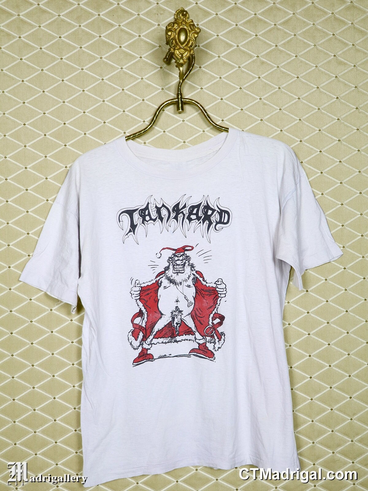 ★COMPAKT RECORD BAR★ Do Not Be Late Thunder Tshirt White Vintage Negative FX 