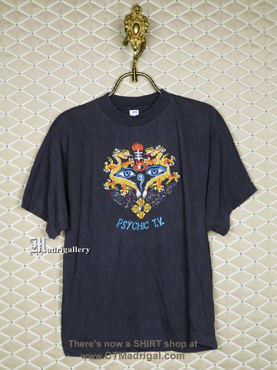 Psychic TV t-shirt, Screen Stars vintage rare tee shi… - Gem Psychic TV t-shirt, Screen Stars vintage rare tee shi… - Gem