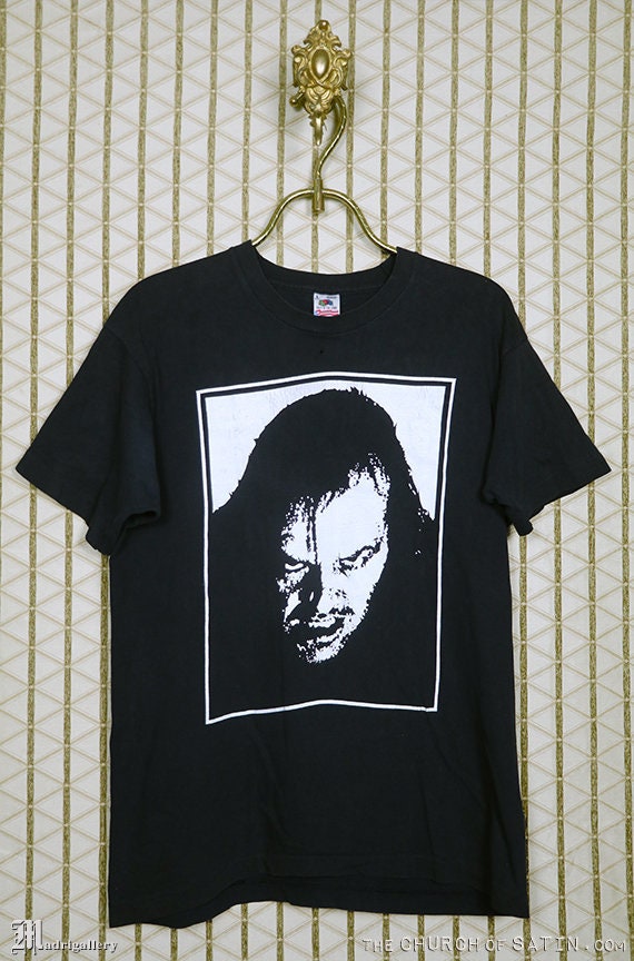 The Shining horror movie T-shirt, vintage 1980s rare black tee ...