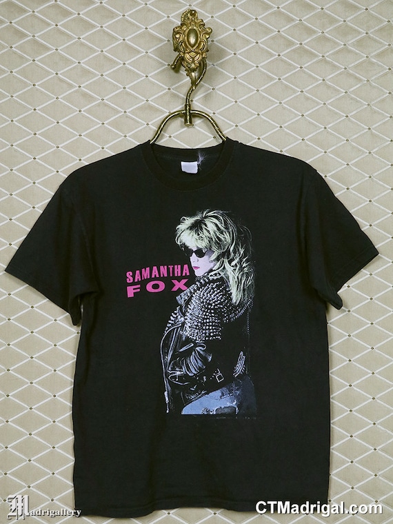 Samantha Fox shirt vintage rare T-shirt New Wave M