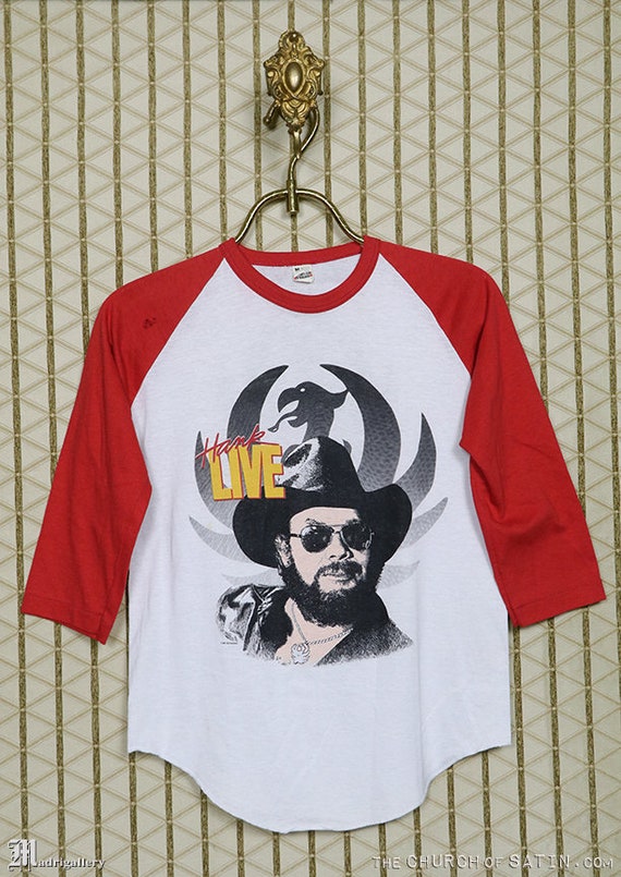 Hank Williams Jr t-shirt, vintage rare soft thin … - image 1