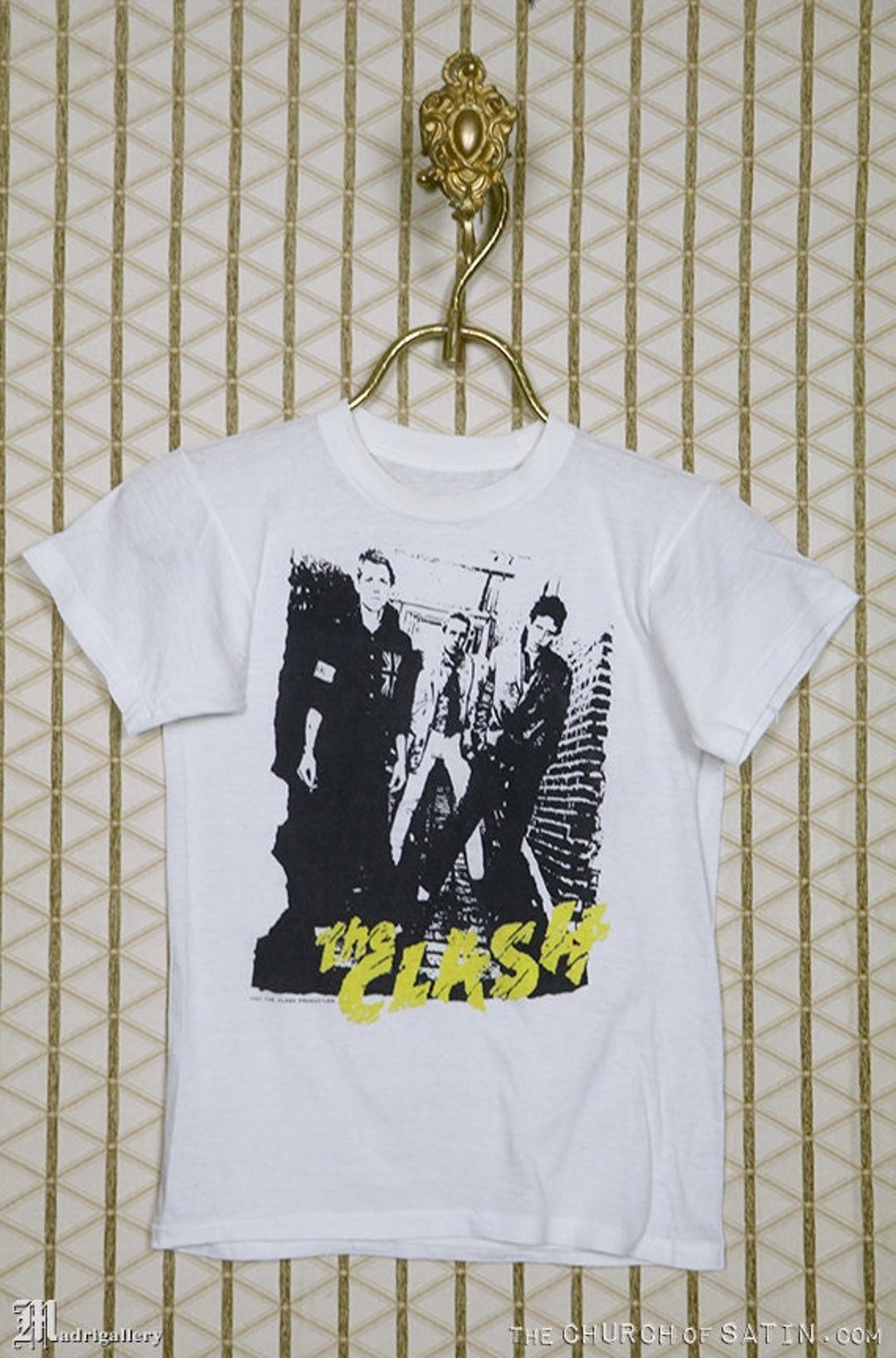 Vintage the Clash 80s 1984 Tour Promo Original Rare T Shirt