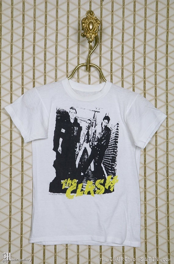 The Clash The Story of THE CLASH Tシャツ M The Clash 1987 Vintage Rare T-shirt, White Tee Shirt