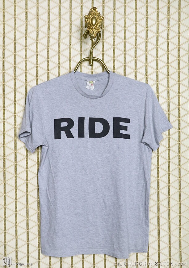 Ride T-shirt, Heather Gray Shoegaze Tee Shirt, Lush Cocteau Twins 