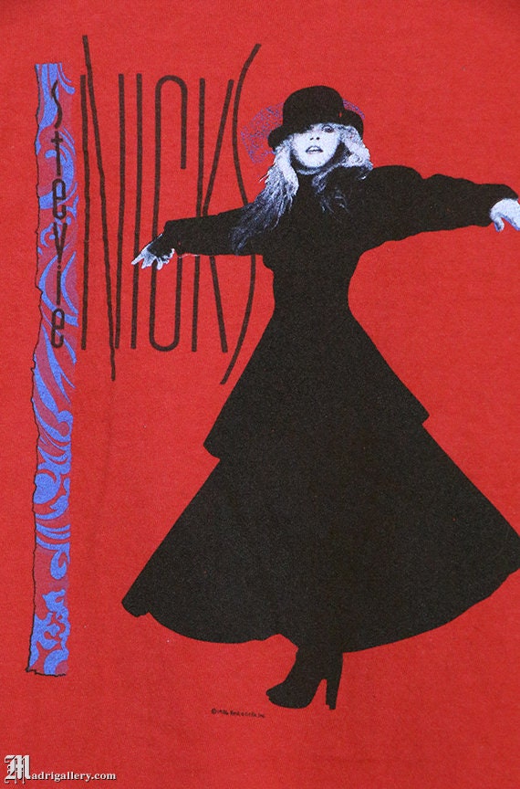 Stevie Nicks T-Shirt Vintage Rare Concert Tour Shirt Fleetwood Mac Red Rock A Little 1980s 80s