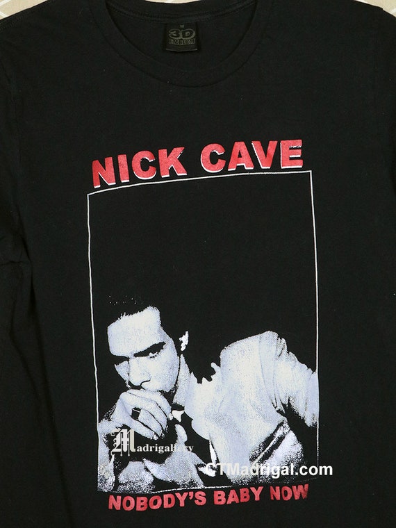 Nick Cave T-shirt, Birthday Party Black Tee Shirt, Bad Seeds